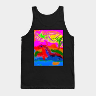 Abstract Island Tank Top